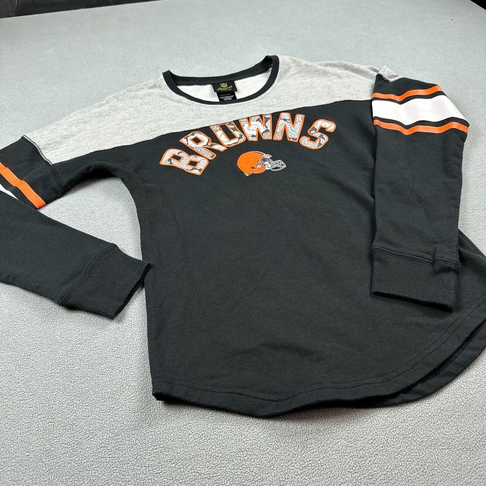 Cleveland Browns Girls Long Sleeve Shirt NFL Juniors Collection Teen Small 3/5 - Picture 2 of 8